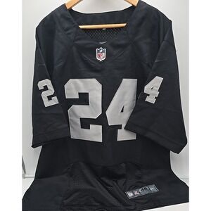 Nike NFL Oakland Raiders 24 Marshawn Lynch Jersey Men 48 Football Las Vegas